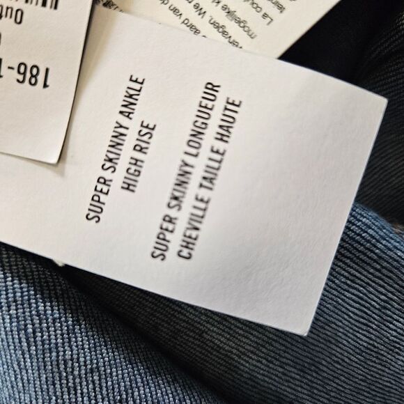 NWT Abercrombie & Fitch Signature Stretch High Rise Super Skinny Ankle Jeans 12 - Picture 10 of 14